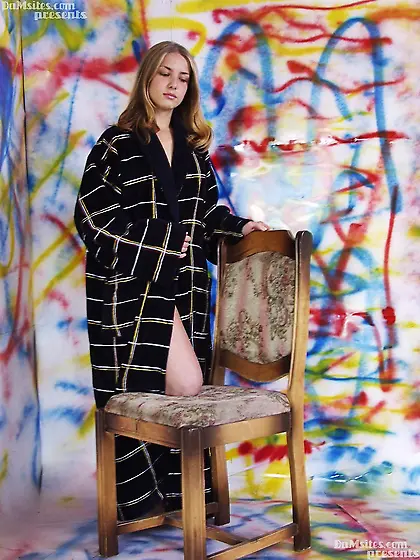 Alina had a bathrobe