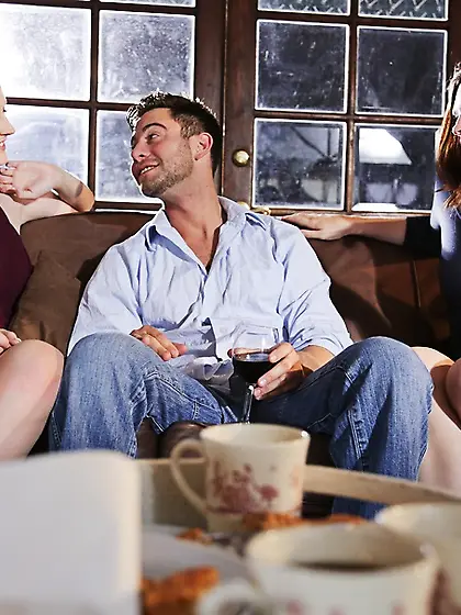 Horny ladies lucky guy