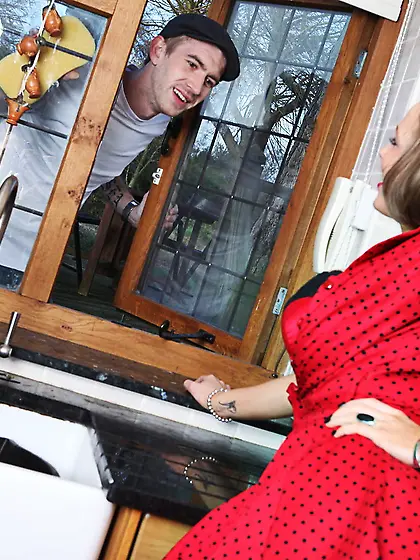 Matt Hughes fucks Rebecca More after a titjob