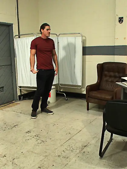 Guy strapped wired zapped