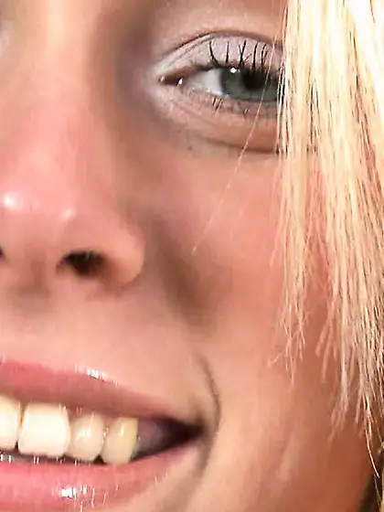 Lovely face blonde teen