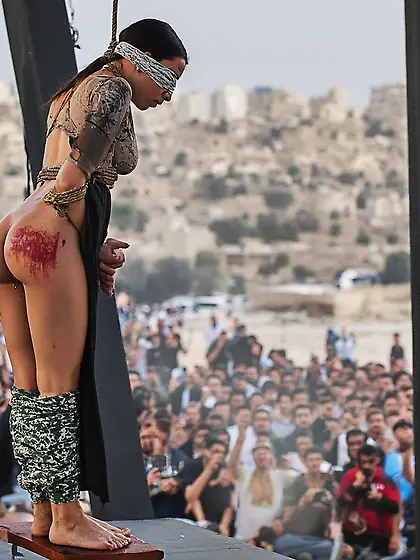 Prisoner of war being executed