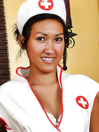 Tiny tits amateur nurse