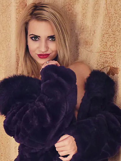 White girl blonde hair