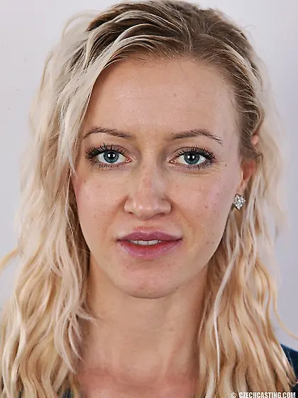 Delicious blonde shows big