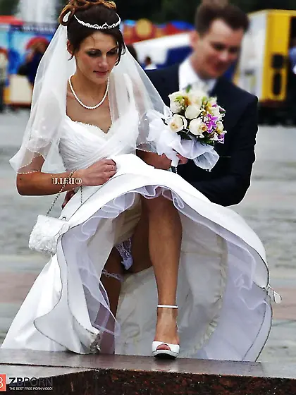 Brides.  Upskirt