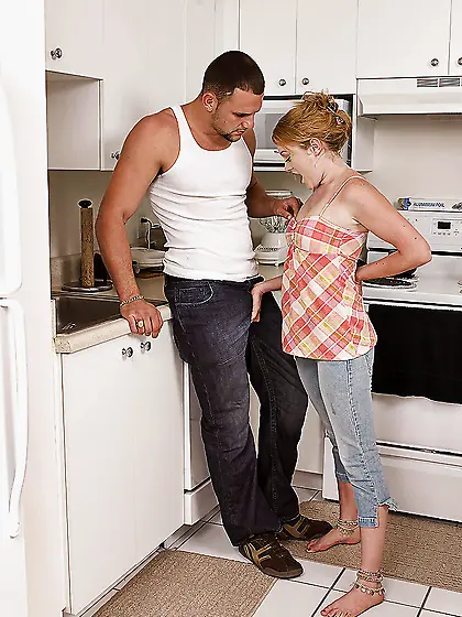 American first blonde wife