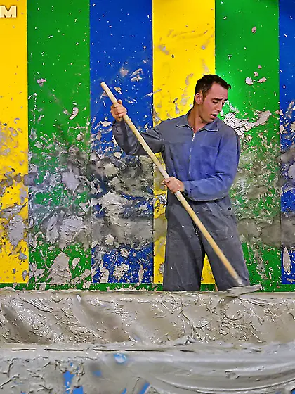 Blonde messy blowjob