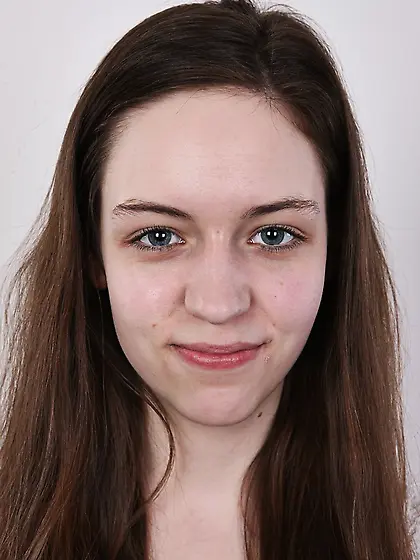 Cute young chick white