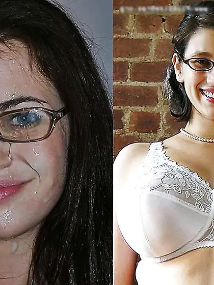 Before and after facial cumshot and jizz shot. A selection.