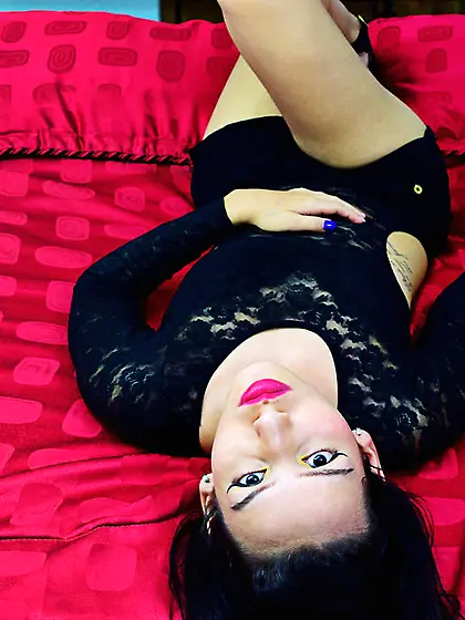 Latin teen black hair