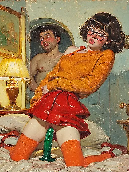 Velma caught with dildo