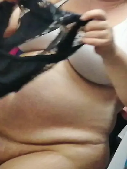 wife tits in white bra