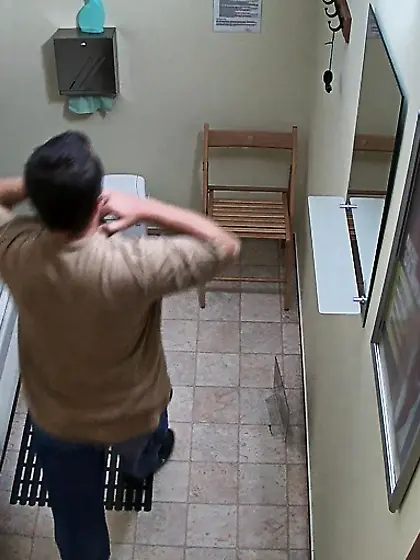 Assed dude undressing showing