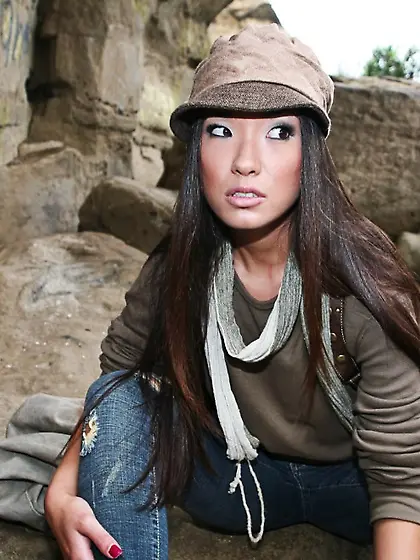 Miko Sinz strips her clothes in the cave and blows stud throbbin