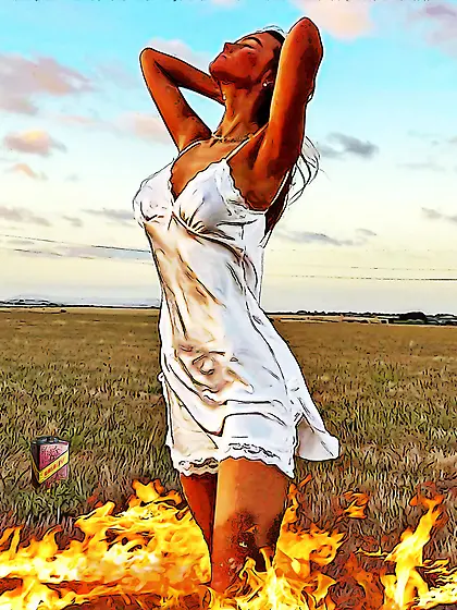 My god, I burn pretty!