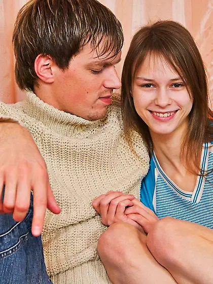 Guy is stretching teen asshole of Beata Undine with cock and lic