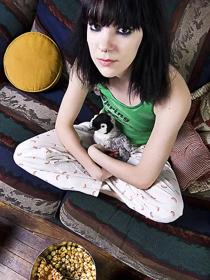 Petite emo is goofy and flexible but also loves getting naked