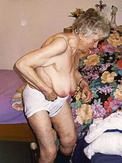 Helping gran undress