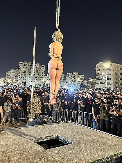 Prisoner of war being executed