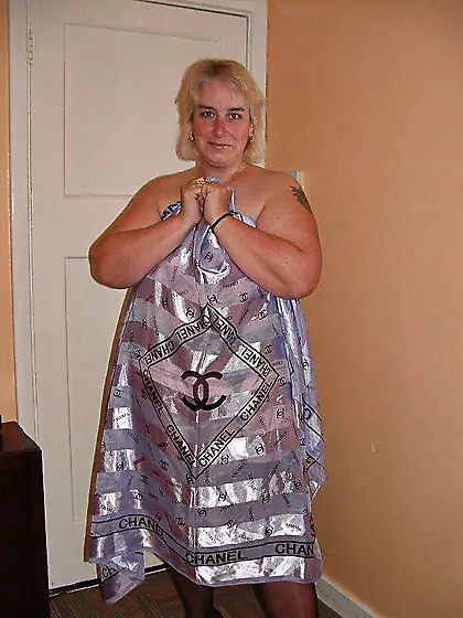 Chubby blonde teases extra