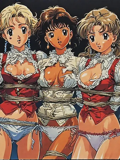 Babes in bondage from my imagination inked by AI