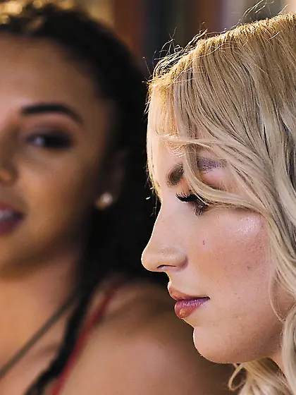 Zerella Skies and Britt Blair pleasuring each other with their t