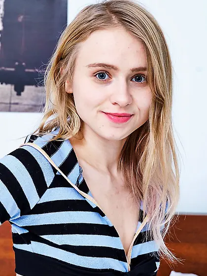 Hot Russian teen Light Fairy enjoys fingering herself with her s