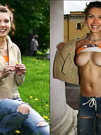 various girls flashing