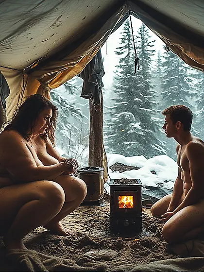 An interesting Hike with Mom turned cozy