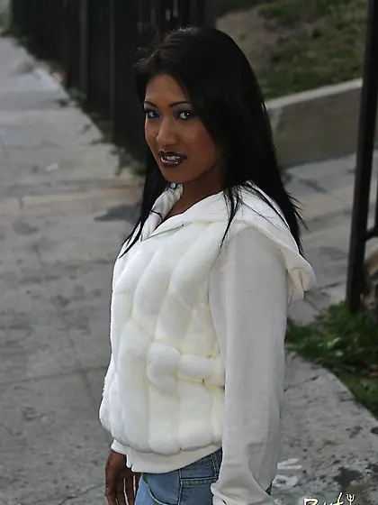 Small-titted asian slut pleasing