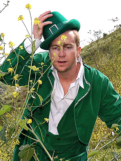 Horny blonde babe Kelly Madison gets wildly fucked by a lepricon