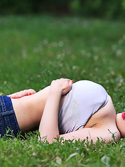 White teen orange hair