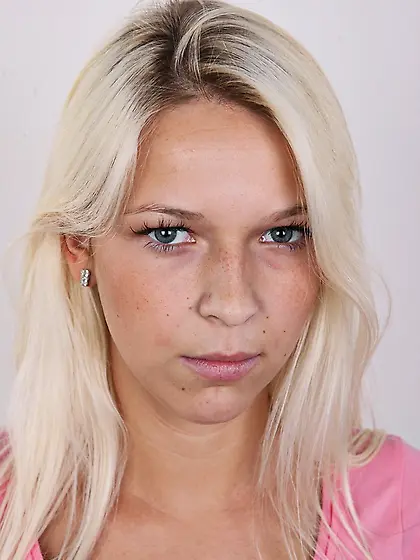 Young lusty blonde reveals