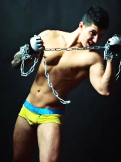 Brunette Young Man Jaden Striptease.