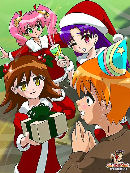 Three Shemale Cocks For Christmas