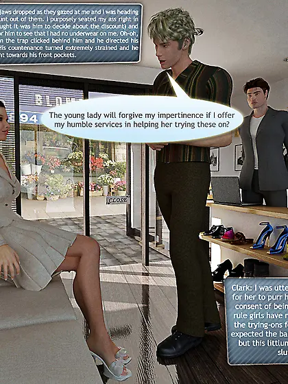 Innocent brunette secretary takes