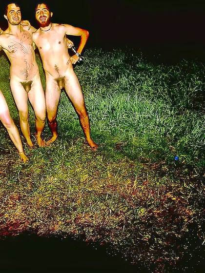 naked in nature at night