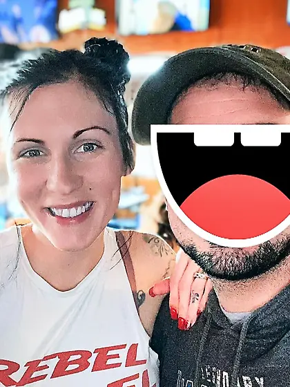 Lacey fingers herself of the GGW bus