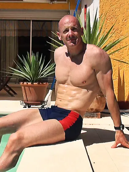 Bald dude screws donkey