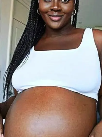 Pregnant African