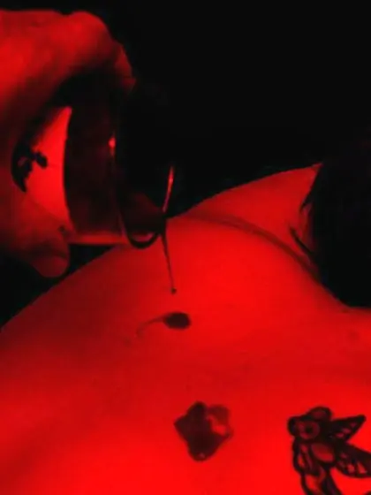 Chubby chick bounded naked