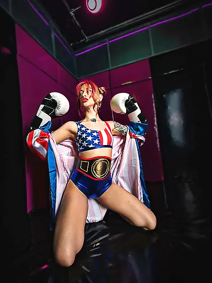 Pinky Blondie the Boxer