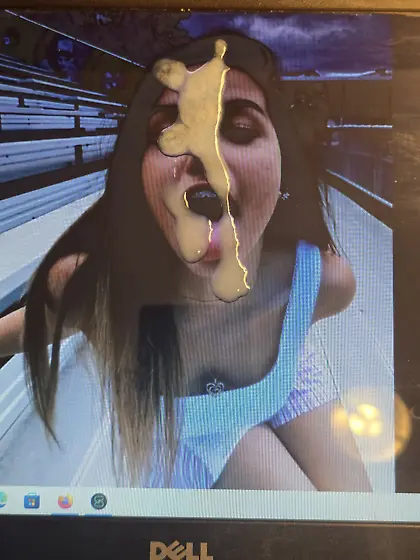 Lil brace faced brat was hungry for her snack