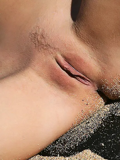 Sexy slim long legged teen Eufrat poses teasing with her nude bo