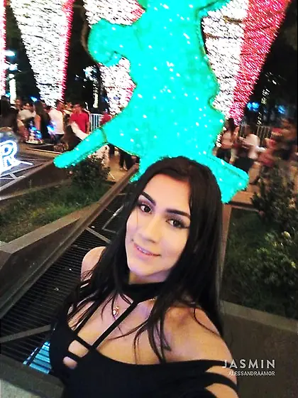 Straight latin teen
