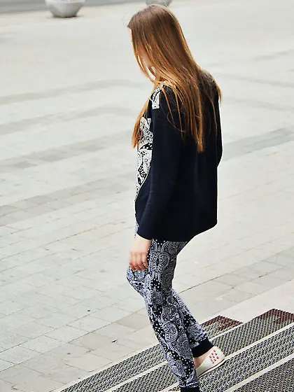 Big-breasted young girl decides to strip after reading a book Vi