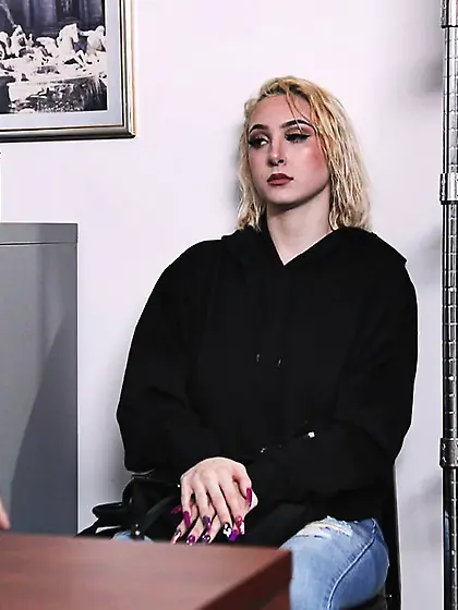 Skylar Vox gets brutally fucked doggystyle by Peter Green