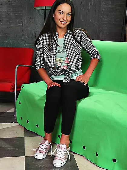 Cute,  dark haired,  doe