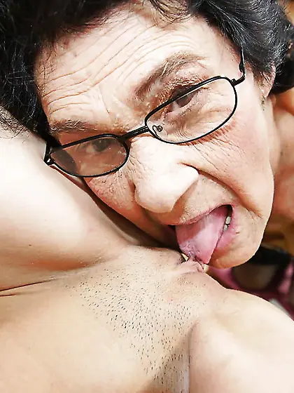 Old Granny Fucked by Young Lesbian Chick PART 3